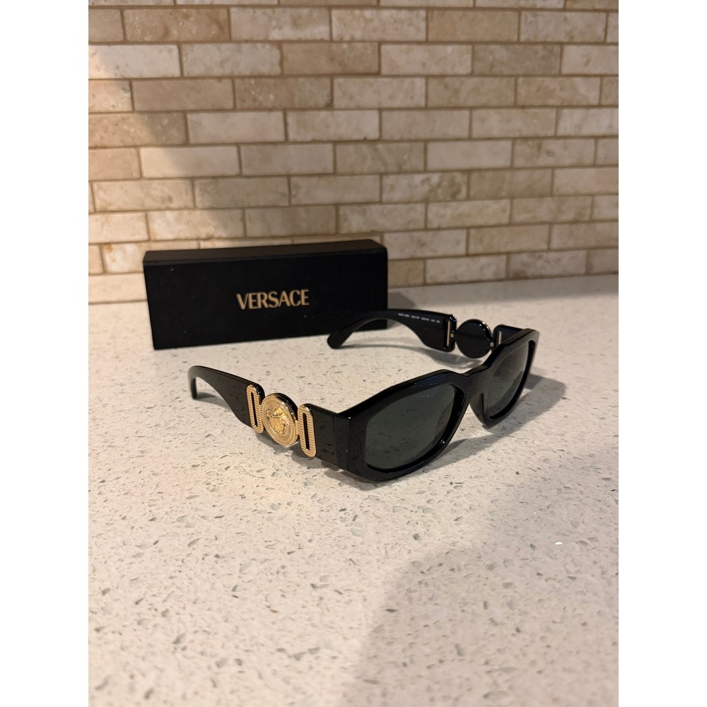 Versace VE4361 Sunglasses 53mm Unisex Sunglasses – Black
